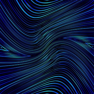 蓝色炫彩科技感曲线线条